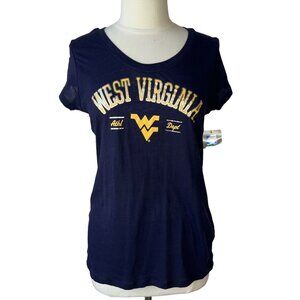 ProEdge West Virginia University Tshirt Womens Medium Blue Yellow WVU New